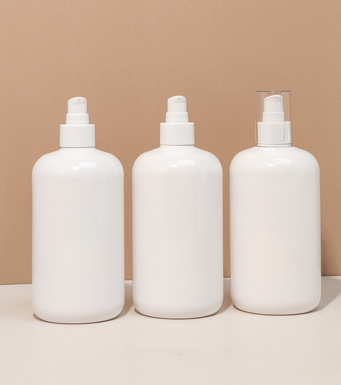 500Ml Short Pet Bottle With White Treatment Pump