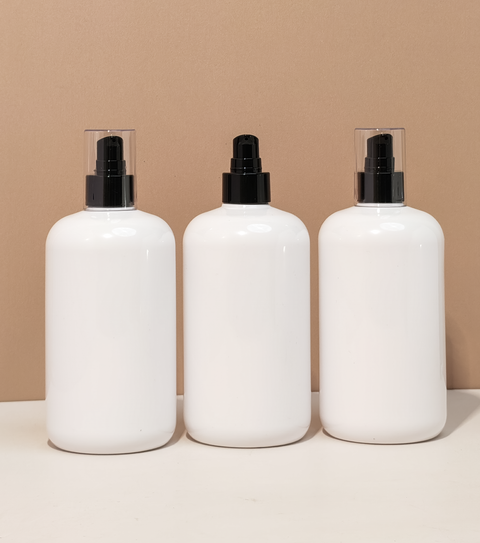 500Ml Short Pet Bottle With Black Treatment Pump