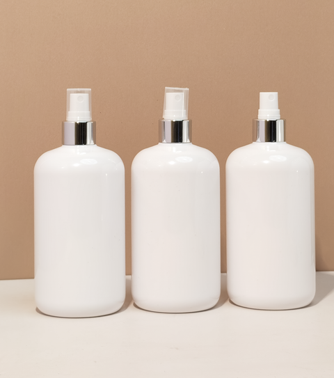 500Ml Short Pet Bottle With Silver Mist Spray