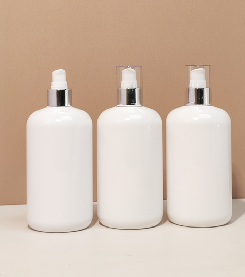 500Ml Short Pet Bottle With Silver Treatment Pump