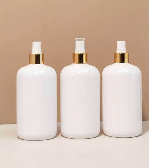 500Ml Short Pet Bottle With Gold Mist Spray