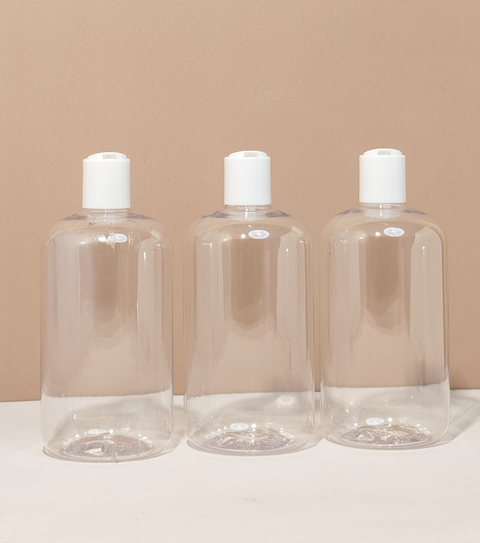 500Ml Short Pet Bottle With White Press Cap