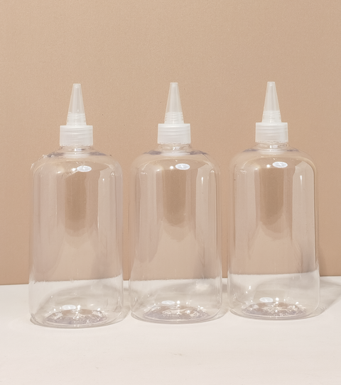 500Ml Short Pet Bottle With Clear Applicator