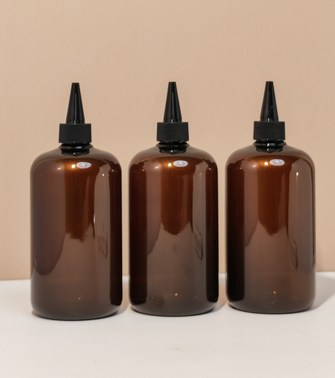 500Ml Short Pet Bottle With Black Applicator