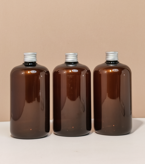 500ml Short Pet Bottle with Silver Aluminium Screw Cap