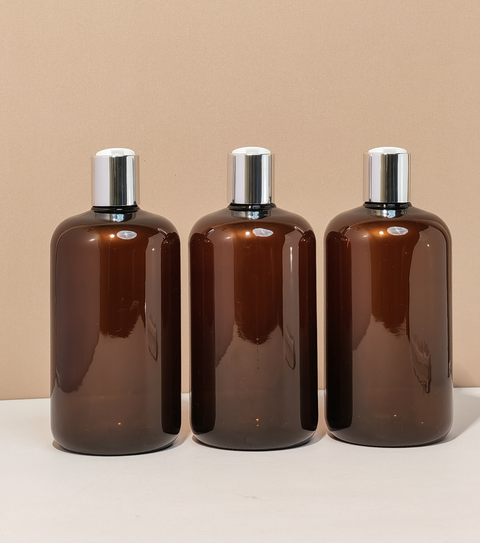 500Ml Short Pet Bottle With Silver Press Cap