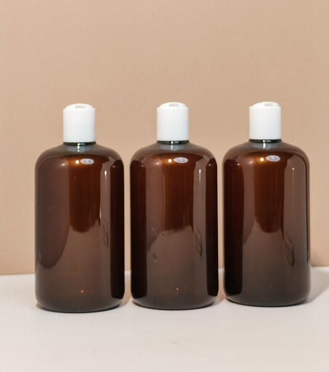 500Ml Short Pet Bottle With White Press Cap