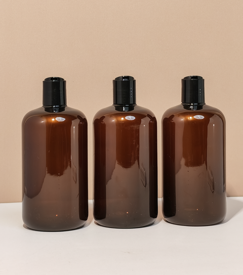 500Ml Short Pet Bottle With Black Press Cap