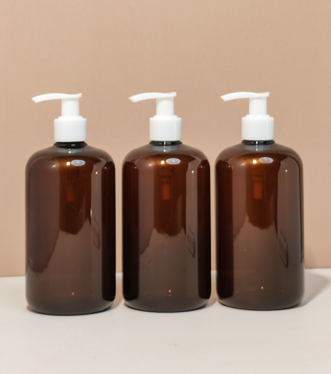 500Ml Short Pet Bottle With Old White Lotion Pump