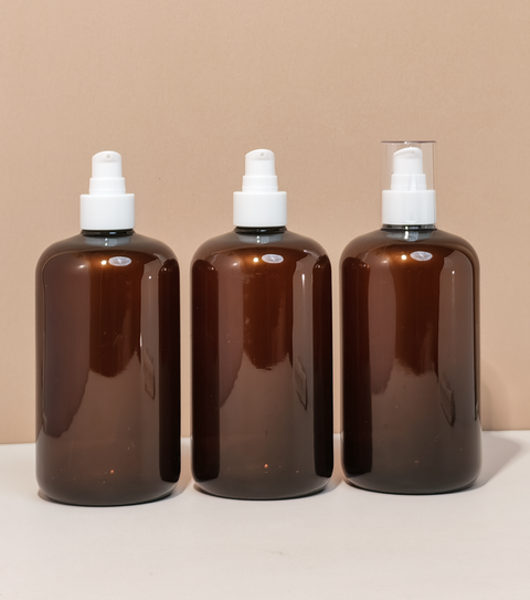 500Ml Short Pet Bottle With White Treatment Pump