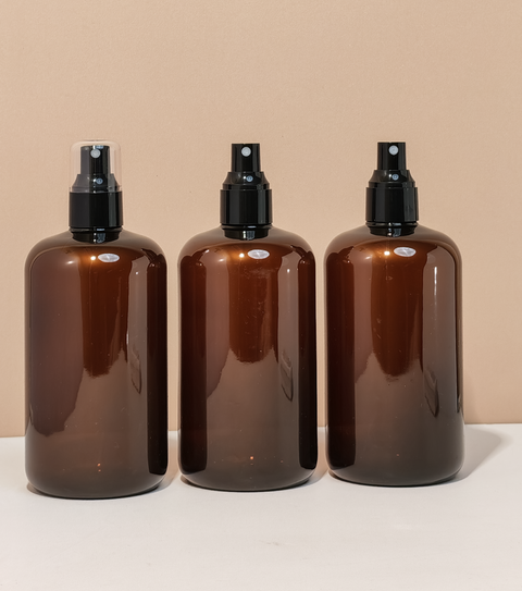 500Ml Short Pet Bottle With Black Mist Spray
