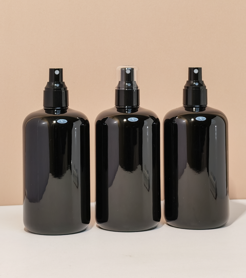 500Ml Short Pet Bottle With Black Mist Spray