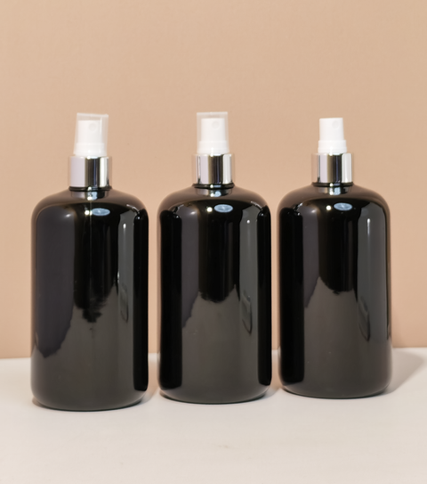 500Ml Short Pet Bottle With Silver Mist Spray