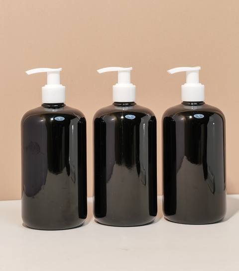 500Ml Short Pet Bottle With Old White Lotion Pump
