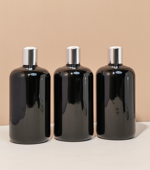 500Ml Short Pet Bottle With Silver Press Cap