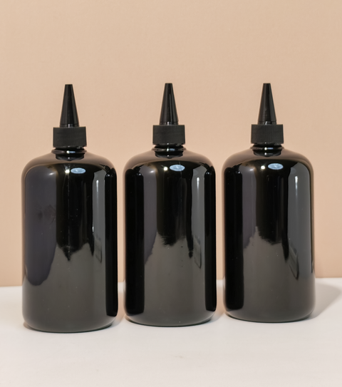 500Ml Short Pet Bottle With Black Applicator