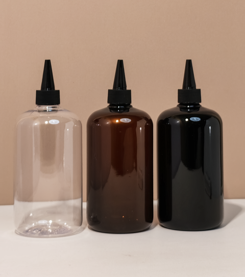 500Ml Short Pet Bottle With Black Applicator