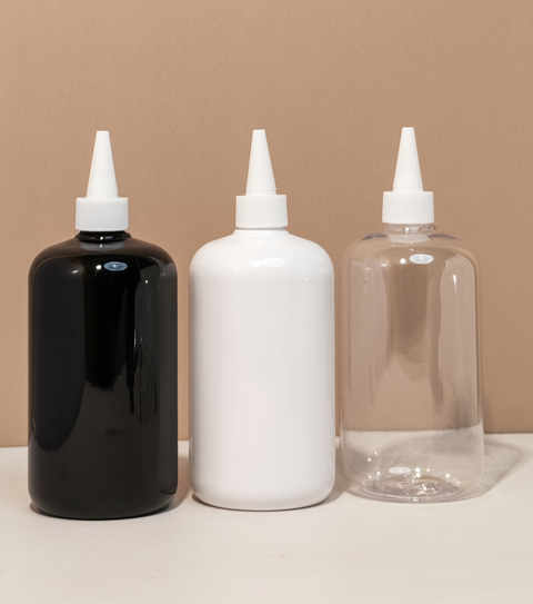 500Ml Short Pet Bottle With White Applicator