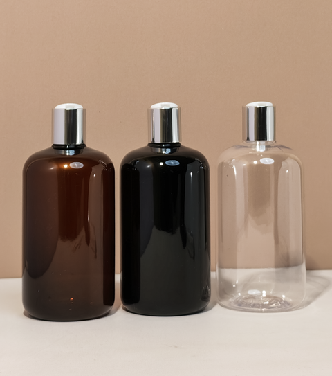 500Ml Short Pet Bottle With Silver Press Cap