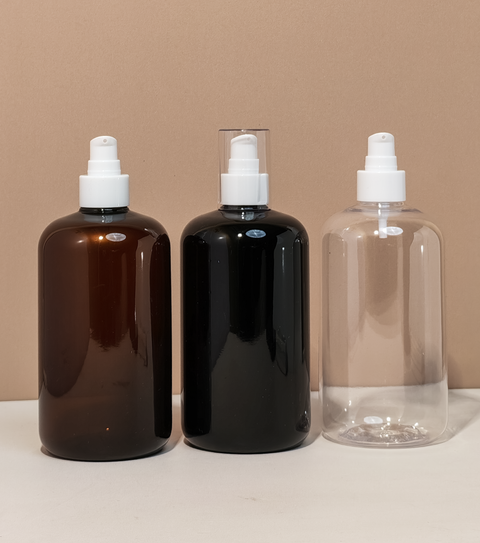 500Ml Short Pet Bottle With White Treatment Pump