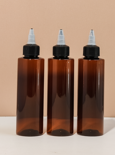150Ml Pet Bottle With Black Applicator With Clear Top
