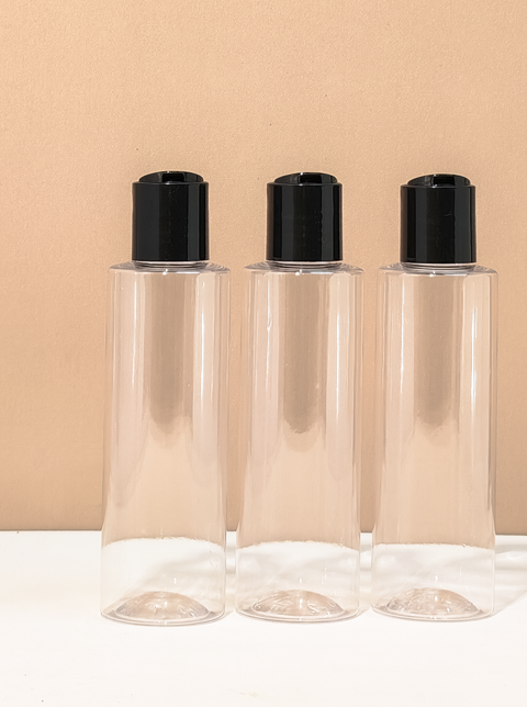 150Ml Pet Bottle With Black Press Cap