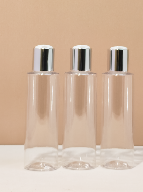 150Ml Pet Bottle With Silver Press Cap