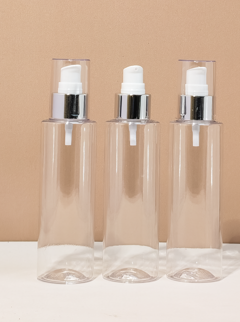 150Ml Pet Bottle With Silver Treatment Pump