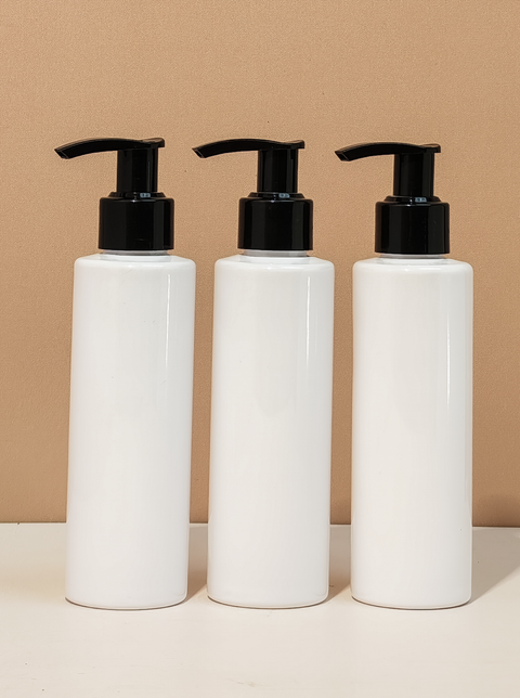 150Ml Pet Bottle With Old Black Lotion Pump