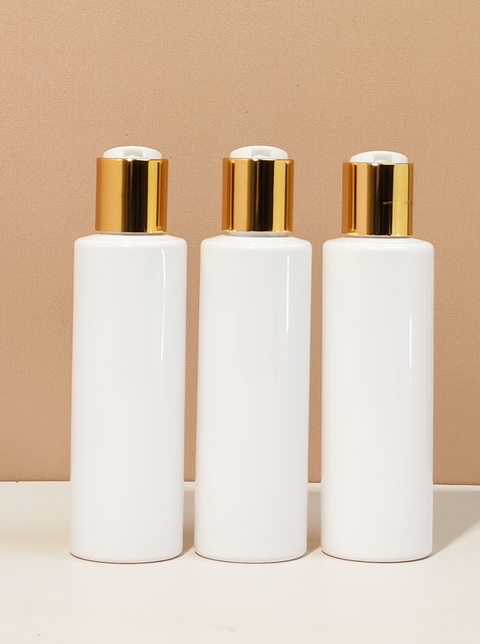 150Ml Pet Bottle With Gold Press Cap