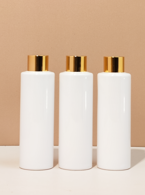 150Ml Pet Bottle With Gold Shinny Screw Caps