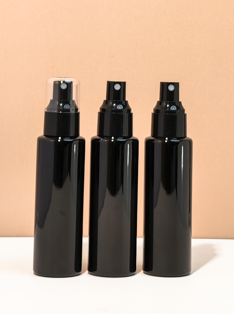 100Ml Pet Bottle With Black Mist Spray