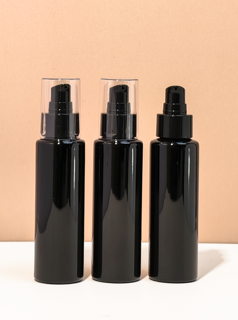 100Ml Pet Bottle With Black Treatment Pump