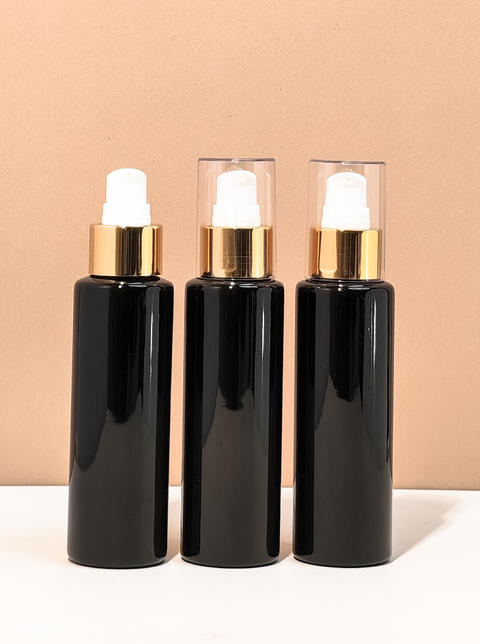 100Ml Pet Bottle With Gold Treatment Pump