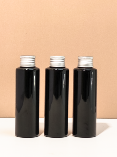 100ml Pet Bottle with Silver Aluminium Screw Caps
