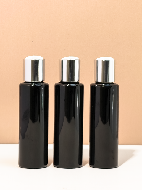 100Ml Pet Bottle With Silver Press Cap