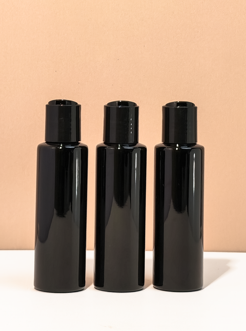 100Ml Pet Bottle With Black Press Cap