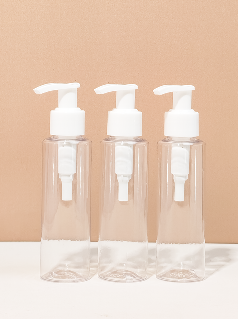 100Ml Pet Bottle With Old White Lotion Pump