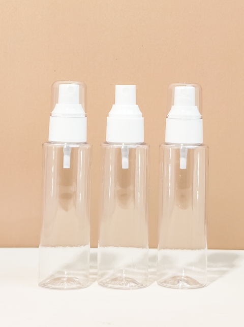 100Ml Pet Bottle With White Mist Spray