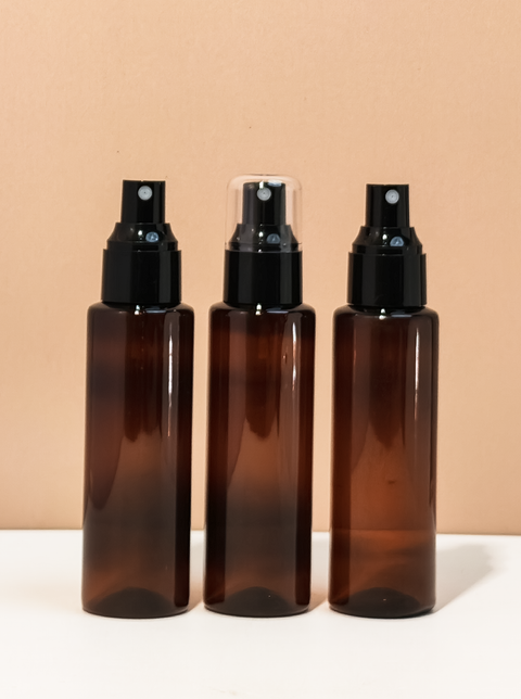 100Ml Pet Bottle With Black Mist Spray