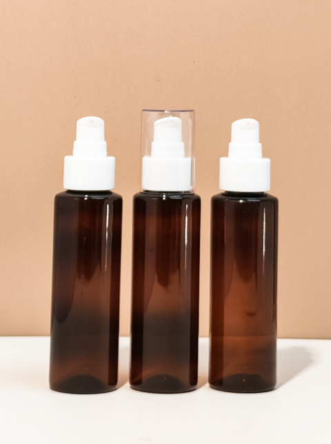 100Ml Pet Bottle With White Treatment Pump