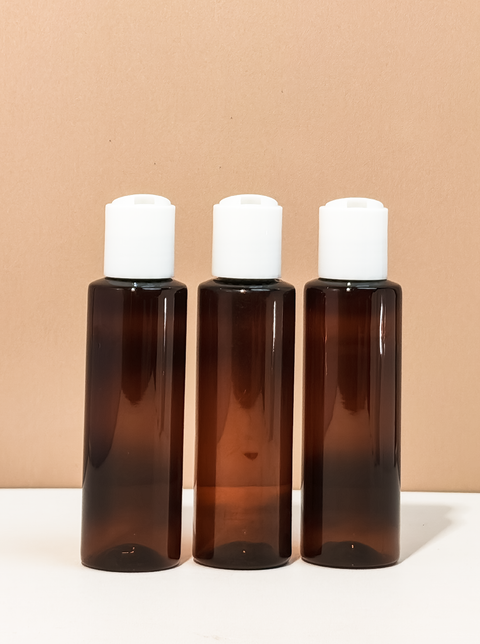 100Ml Pet Bottle With White Press Cap