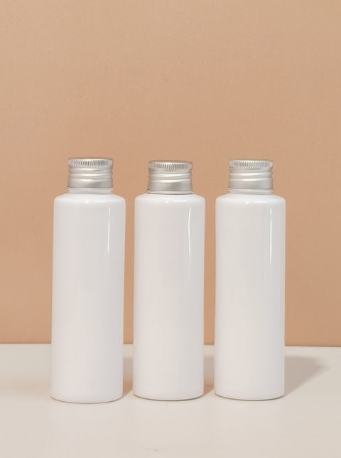 100ml Pet Bottle with Silver Aluminium Screw Caps