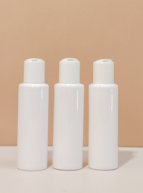 100Ml Pet Bottle With White Press Cap