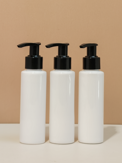 100Ml Pet Bottle With Old Black Lotion Pump
