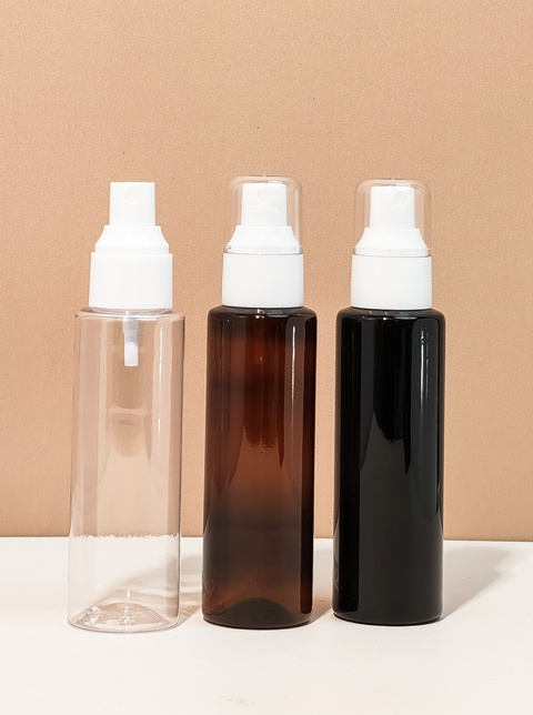 100Ml Pet Bottle With White Mist Spray