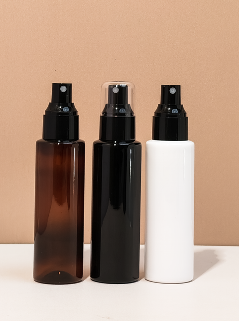 100Ml Pet Bottle With Black Mist Spray