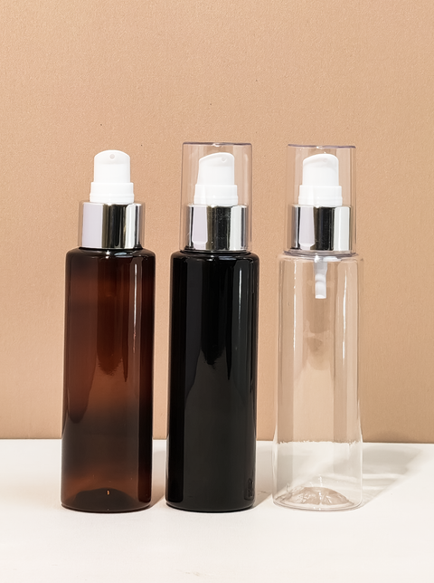 100Ml Pet Bottle With Silver Treatment Pump