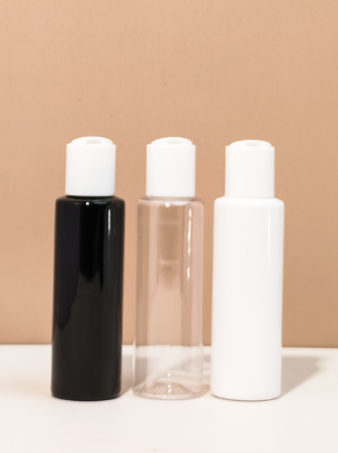 100Ml Pet Bottle With White Press Cap