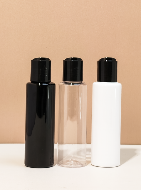 100Ml Pet Bottle With Black Press Cap